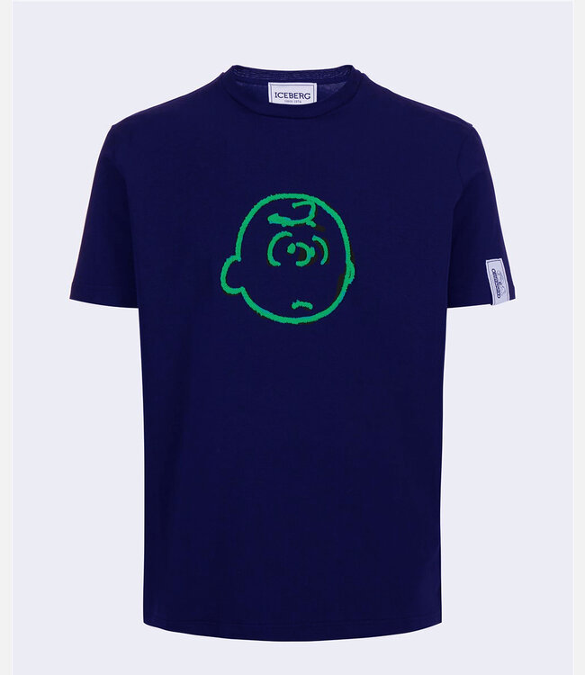 ICEBERG Tee Peanuts embroiderie-Blue