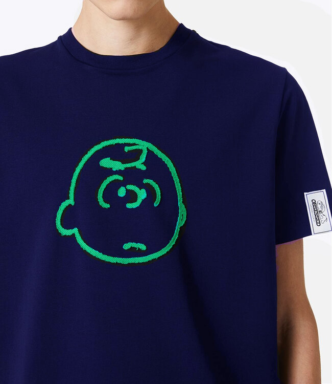 ICEBERG Tee Peanuts embroiderie-Blue