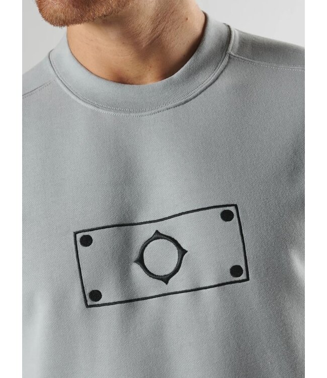 Ma.Strum Blast Embroidered Badge Sweat-Grey