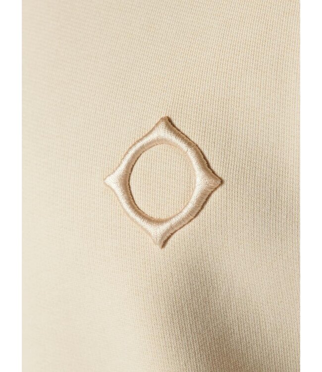 Ma.Strum Altimus Box Fit Crew Sweat-Burnt Cream