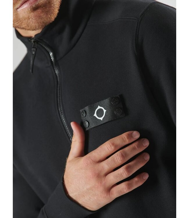 Ma.Strum Neo Quarter zip Sweat-Jet Black