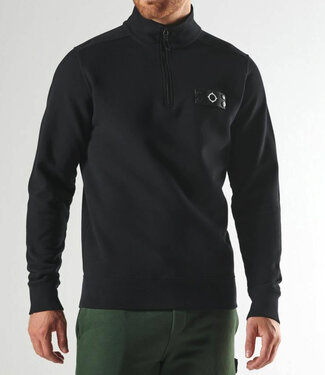 Ma.Strum Neo Quarter zip Sweat-Jet Black