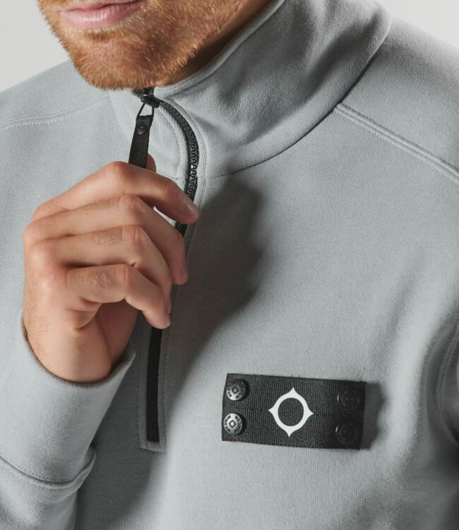 Ma.Strum Neo Quarter zip Sweat-Grey