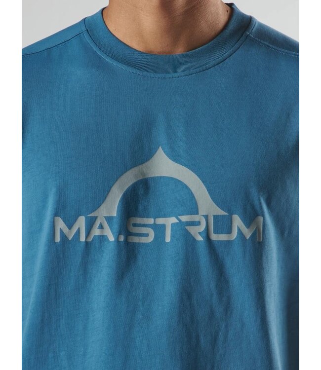 Ma.Strum Bora Half Compas Print Tee-Midnight Blue