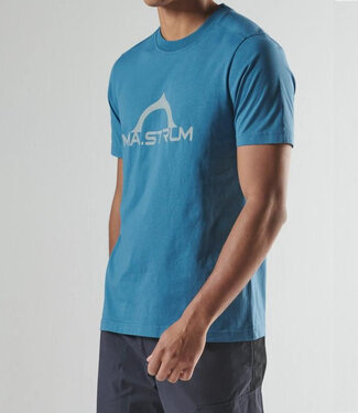 Ma.Strum Bora Half Compas Print Tee-Midnight Blue