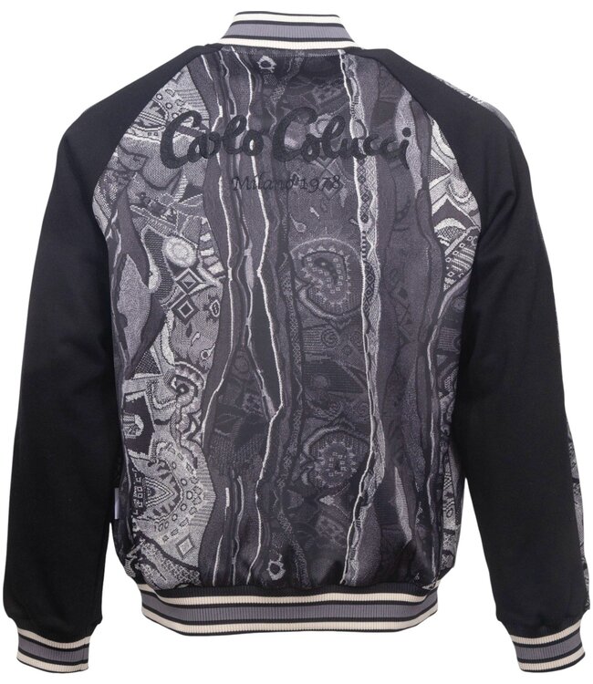 Carlo colucci Blouson Jacker-Black grey