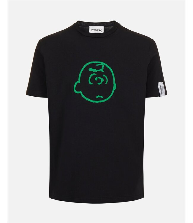 ICEBERG Tee Peanuts embroiderie-Black