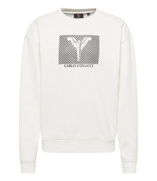 Carlo colucci Sweatshirt Basic line-White
