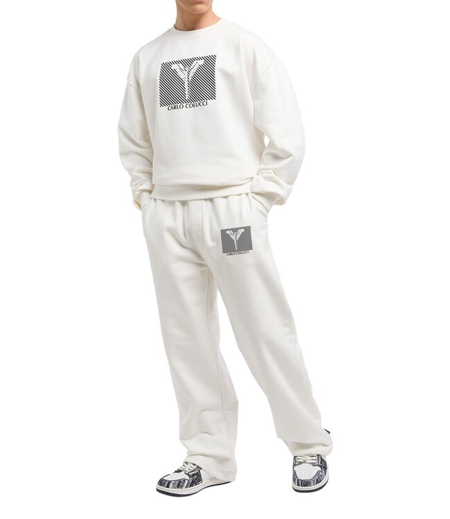 Carlo colucci Sweatshirt Basic line-White