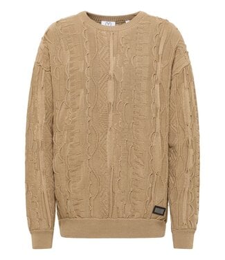 Carlo colucci Sweater knitted-Camel