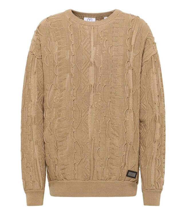 Carlo colucci Sweater knitted-Camel