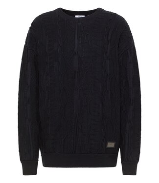 Carlo colucci Sweater knitted-Black