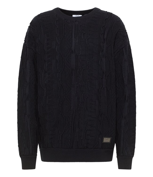 Carlo colucci Sweater knitted-Black