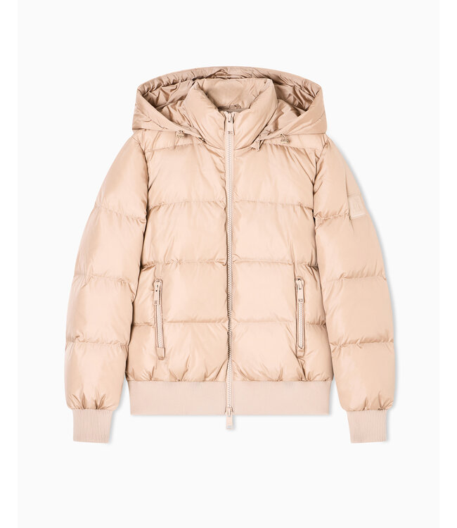 ARMANI EXCHANGE Hooded Down Jacket-Creme