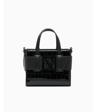 ARMANI EXCHANGE Tote Bag With Logo-Black-XW000392