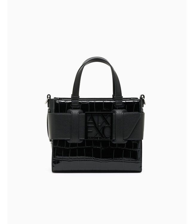 ARMANI EXCHANGE Tote Bag With Logo-Black-XW000392