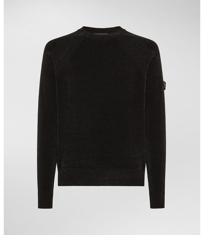 Peuterey Sironi Sweater Shaved Chenille-Black