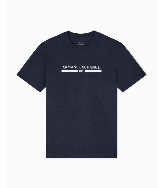 ARMANI EXCHANGE Logo tee- Deep navy XM001074