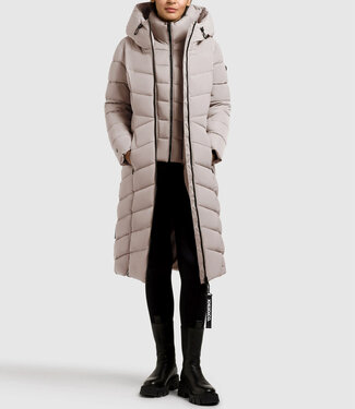 KHUJO Woman Coat Tamke-Beige KHUJO Woman Coat Tamke-Beige