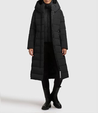 KHUJO Woman Coat Tamke-Black KHUJO Woman Coat Tamke-Black