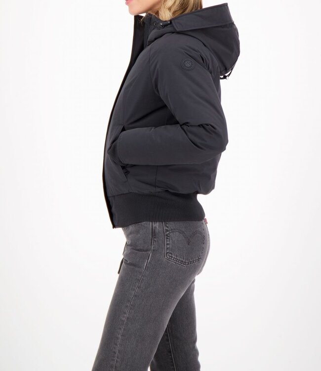 Airforce Wmn Bomber Jacket-Black