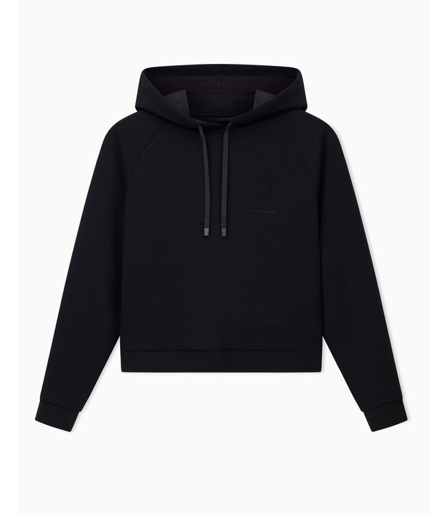 ARMANI EXCHANGE wmn Glitter Hoodie -Black