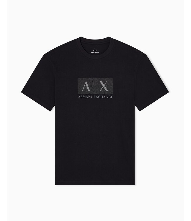 ARMANI EXCHANGE Logo Tee-Black