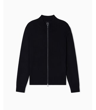 ARMANI EXCHANGE Zip Cardigan-Black