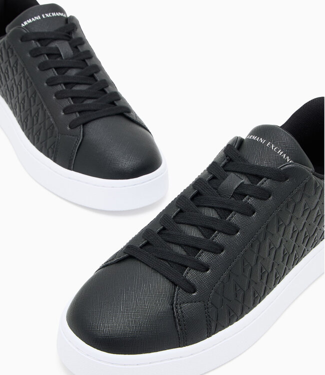 ARMANI EXCHANGE Technical fabric sneakers-Black