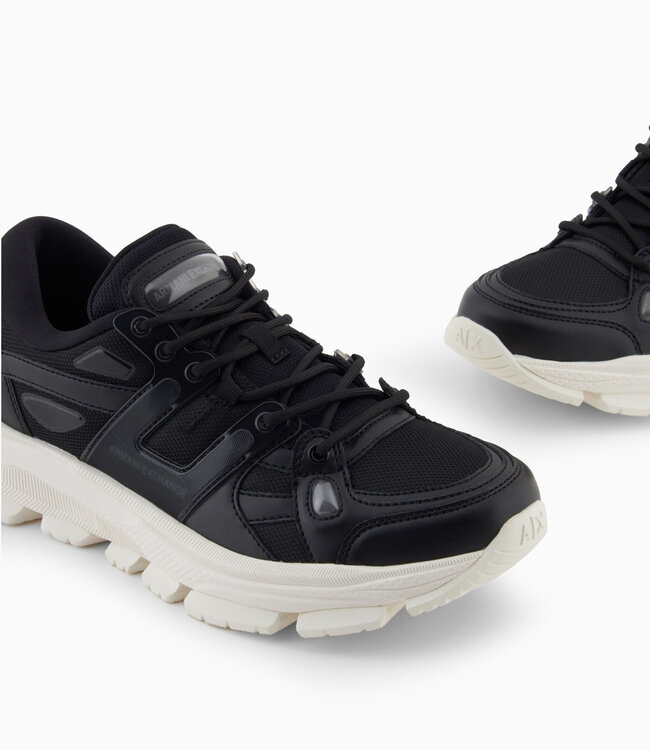 ARMANI EXCHANGE Woven Sneaker-Black