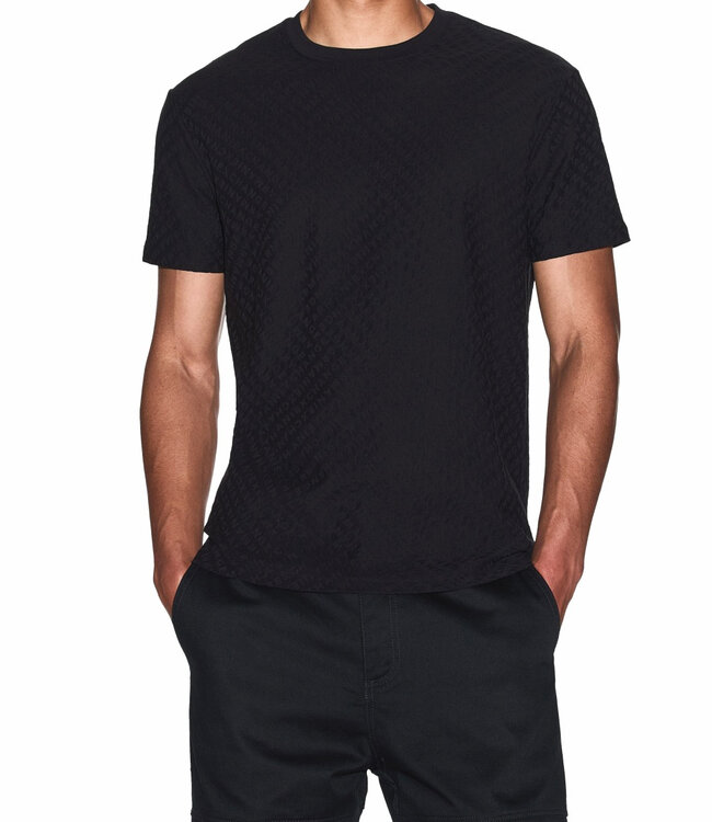 ARMANI EXCHANGE Jacquard Tee Regular fit-Black