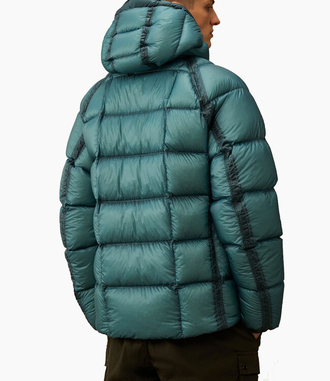 C.P Company Shell Hooded Down Puffer- Aegan blue