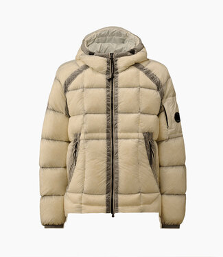 C.P Company Shell Hooded Down Puffer- Gauze white C.P Company Shell Hooded Down Puffer- Gauze white