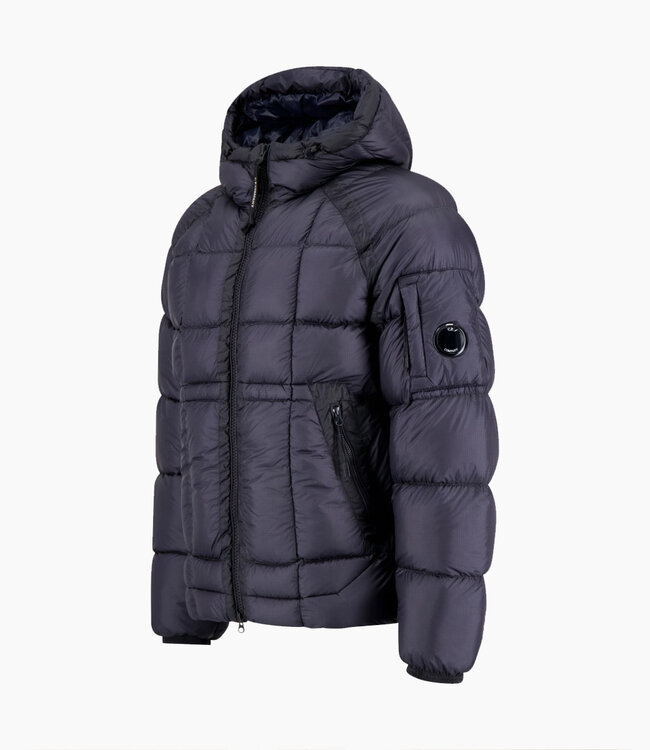 C.P Company Shell Hooded Down Puffer- Total Eclipse
