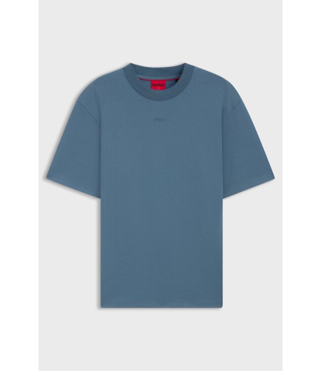 HUGO Tee Small chest logo-Blue