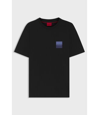HUGO Tee Split Logo-Black