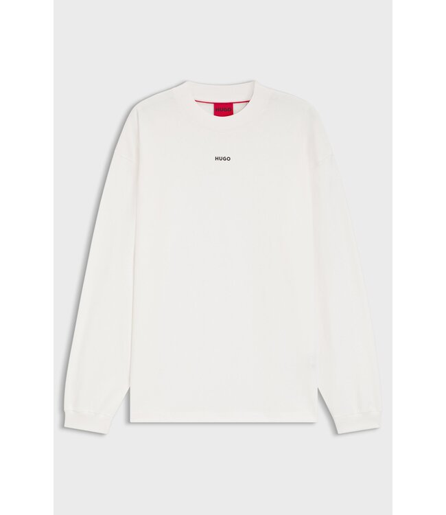 HUGO Long sleeve Small chest logo-White