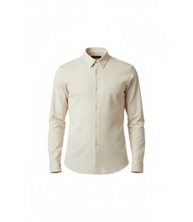 'TriaD'oro' Buttoned Longsleeve Polo Off white