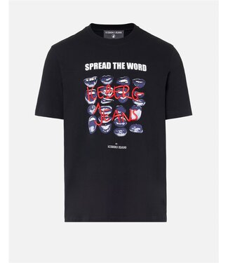 Iceberg Jeans Tee Spread the Word-Black