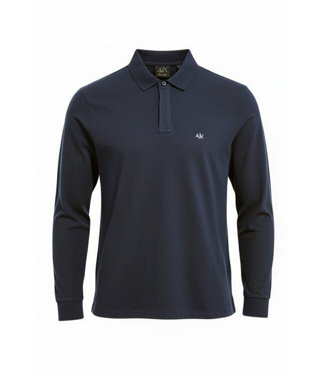 ARMANI EXCHANGE Polo long sleeve-Navy
