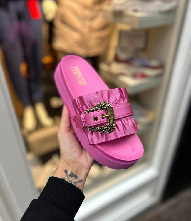 Versace Jeans couture Bucket Slide Satin-Orchid