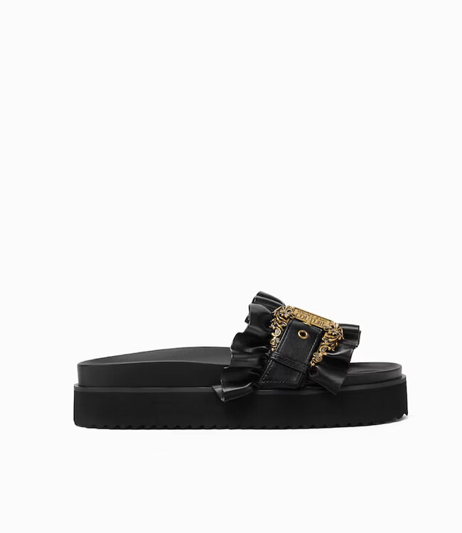 Versace Jeans couture Bucket Slide Satin-Black
