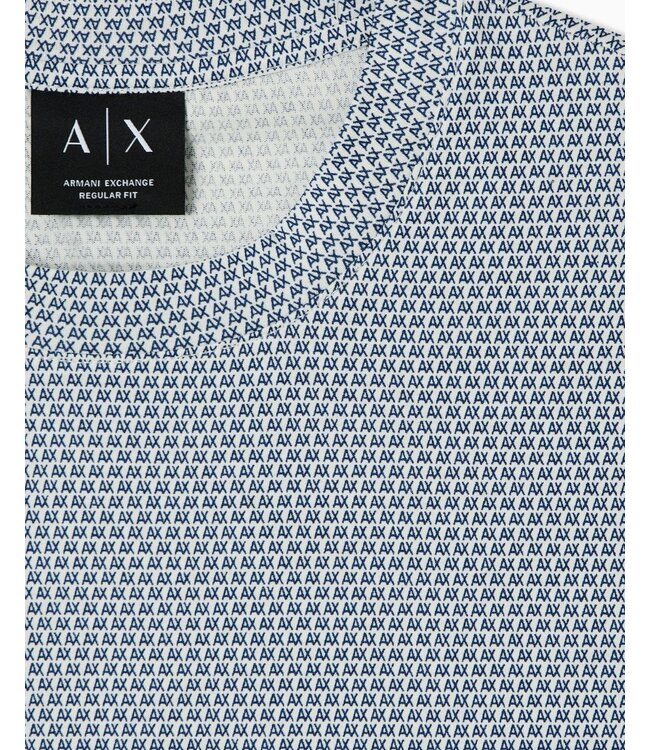 ARMANI EXCHANGE Mini Logo Cotton Tee-Bel Blue