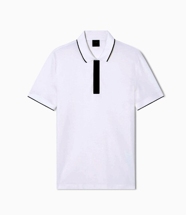 ARMANI EXCHANGE Slim Fit Polo insert Button-Off white
