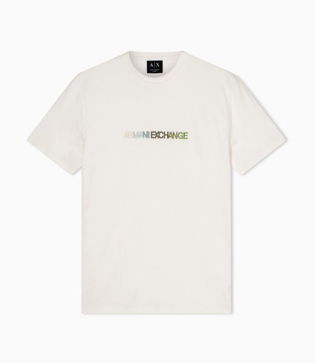 ARMANI EXCHANGE Tee Coloured Logo-Off white