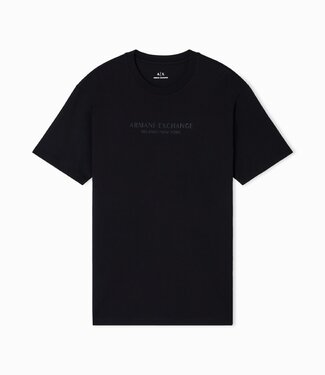 ARMANI EXCHANGE Reg Fit Logo Tee-Black