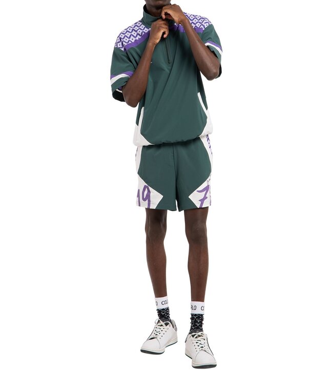 Carlo colucci Tracksuit Short-Bottle green