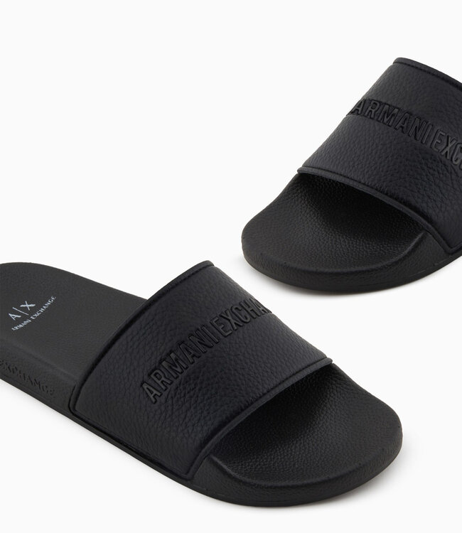 ARMANI EXCHANGE Slipper Logo-Black
