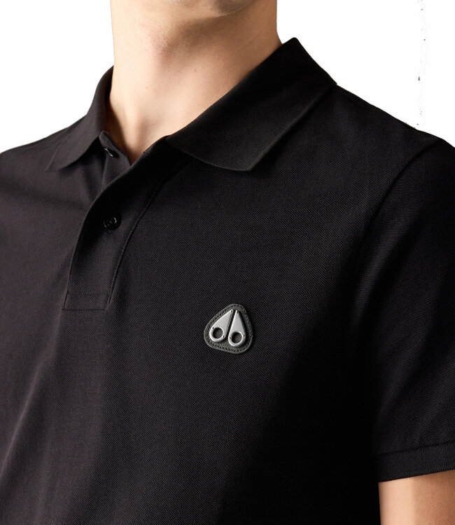 Moose knuckles Everett polo-Black