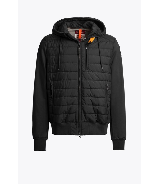 Parajumpers Ivor Fleece hooded Jacket-Black